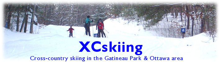 Banner: Cross-country skiing in the Gatineau Park & Ottawa area